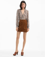 Norwood Suede Mini Skirt