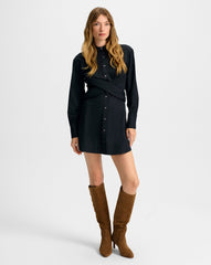 Ellers Mini Wrap Shirtdress