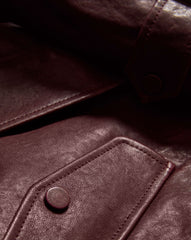 Bateman Cropped Leather Jacket
