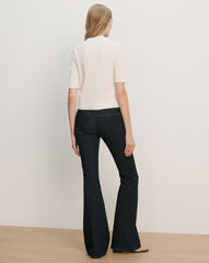 Solene Short-Sleeve Cashmere Cardigan