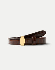 Dash Croc-Embossed Belt