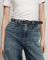 Arch Studded Leather Belt
