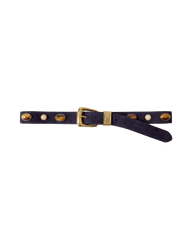 Arch Embellished Suede Belt