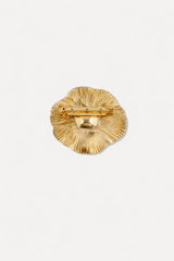 Gold Floral Brooch