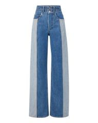 Taylor Two-Tone Wide-Leg Jean