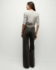 Waldorf Ruched-Sleeve Slub T-Shirt