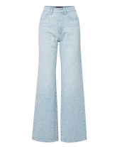 Taylor Embroidered Wide-Leg Jean