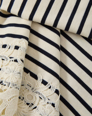Hovey Striped Lace T-Shirt