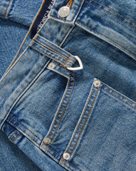 Dylan Patch-Pocket Straight-Leg Jean
