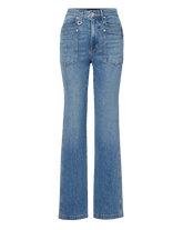 Dylan Patch-Pocket Straight-Leg Jean