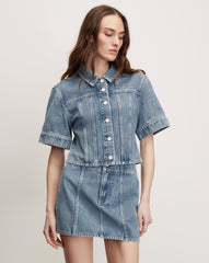 Malcom Cropped Denim Jacket