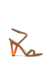 Lanaya Suede Ankle-Wrap Sandal