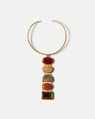 Torque Semi-Precious Stone Necklace