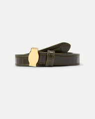Dash Croc-Embossed Belt