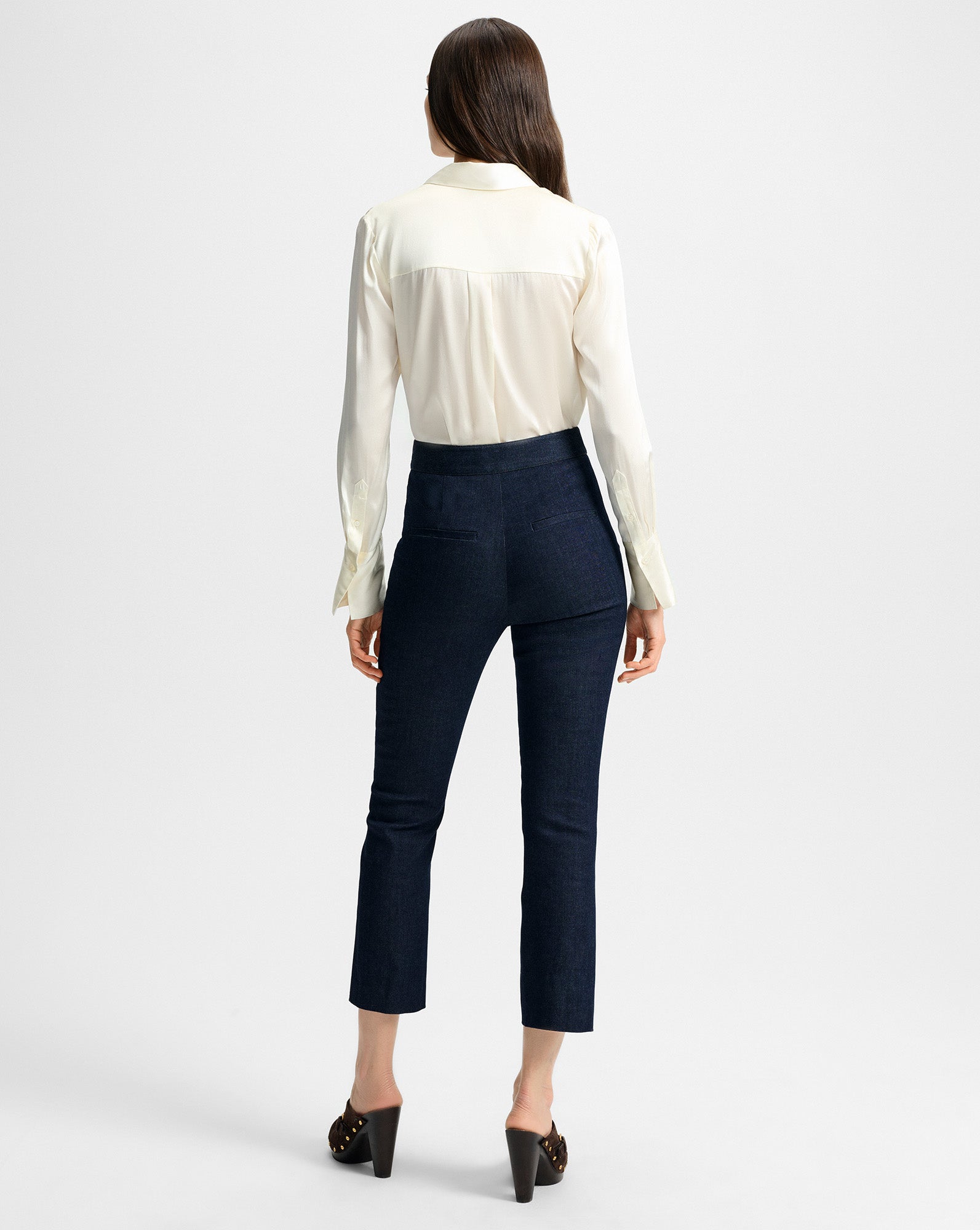 Monique Silk Button-Down Shirt