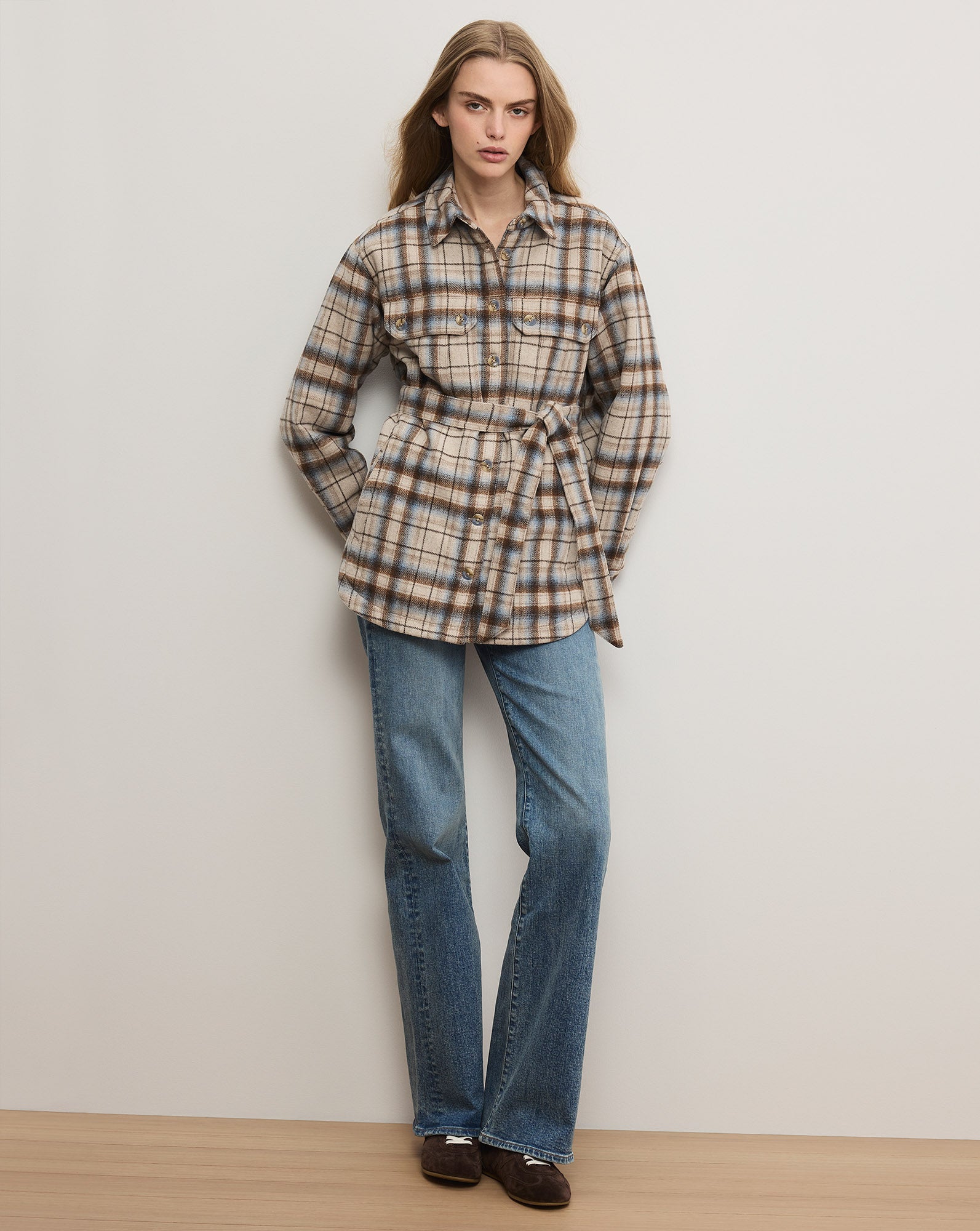 Mikaela Belted Shacket