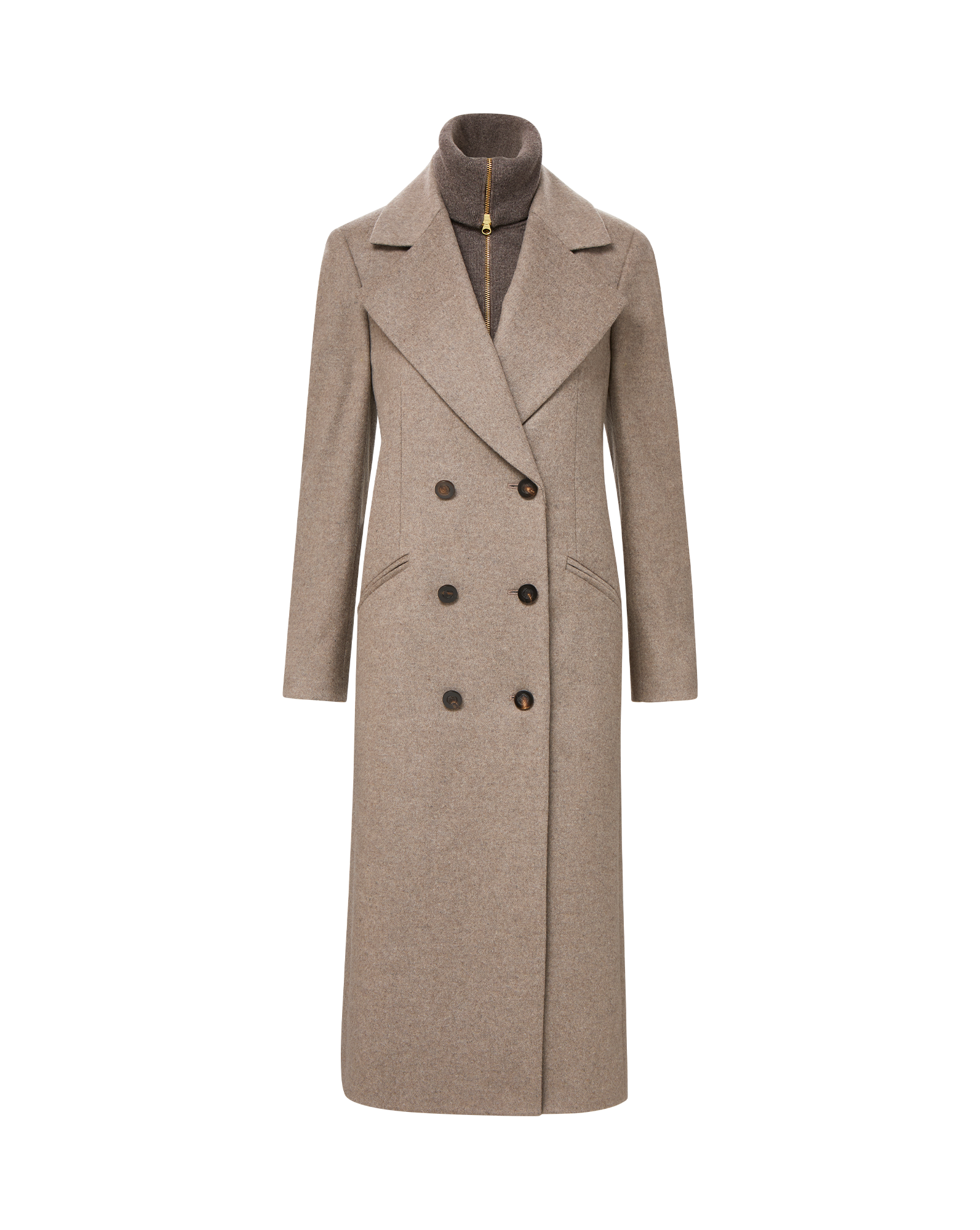 Seth Wool-Cashmere Dickey Coat