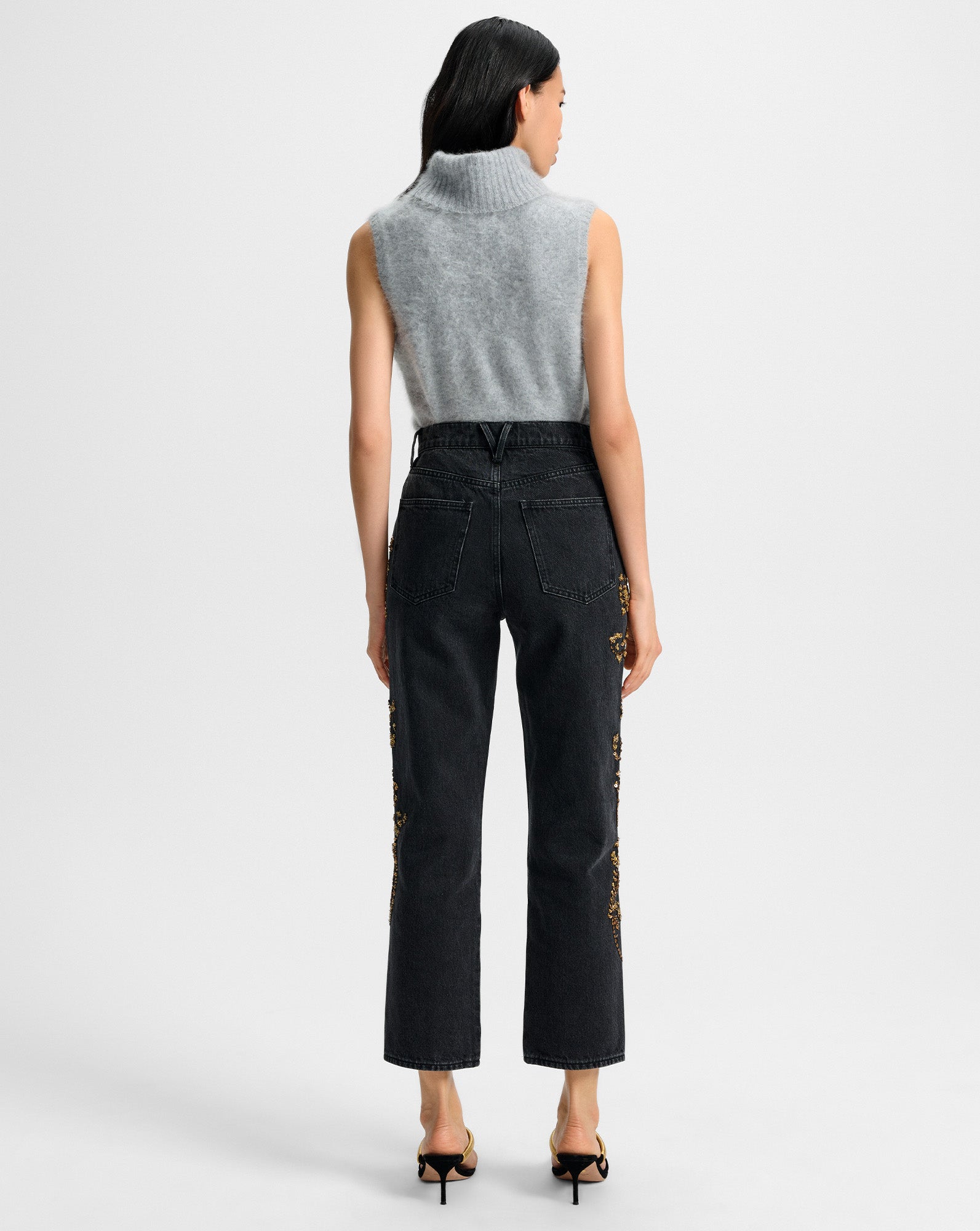 Mazzy Brushed Cashmere Sleeveless Sweater