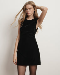 Svetlana Velvet Mini Dress