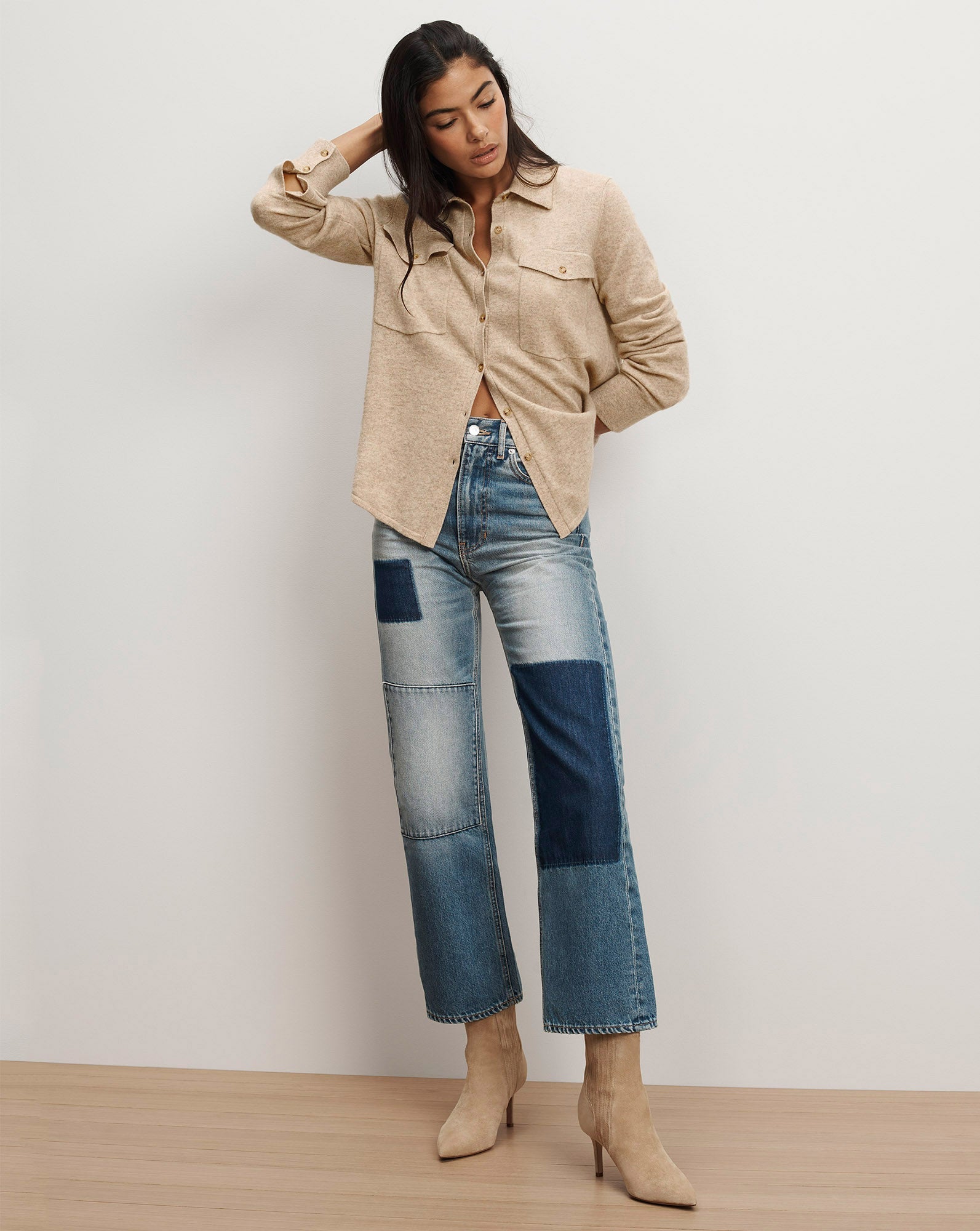Ayton Wool-Cashmere Knit Top