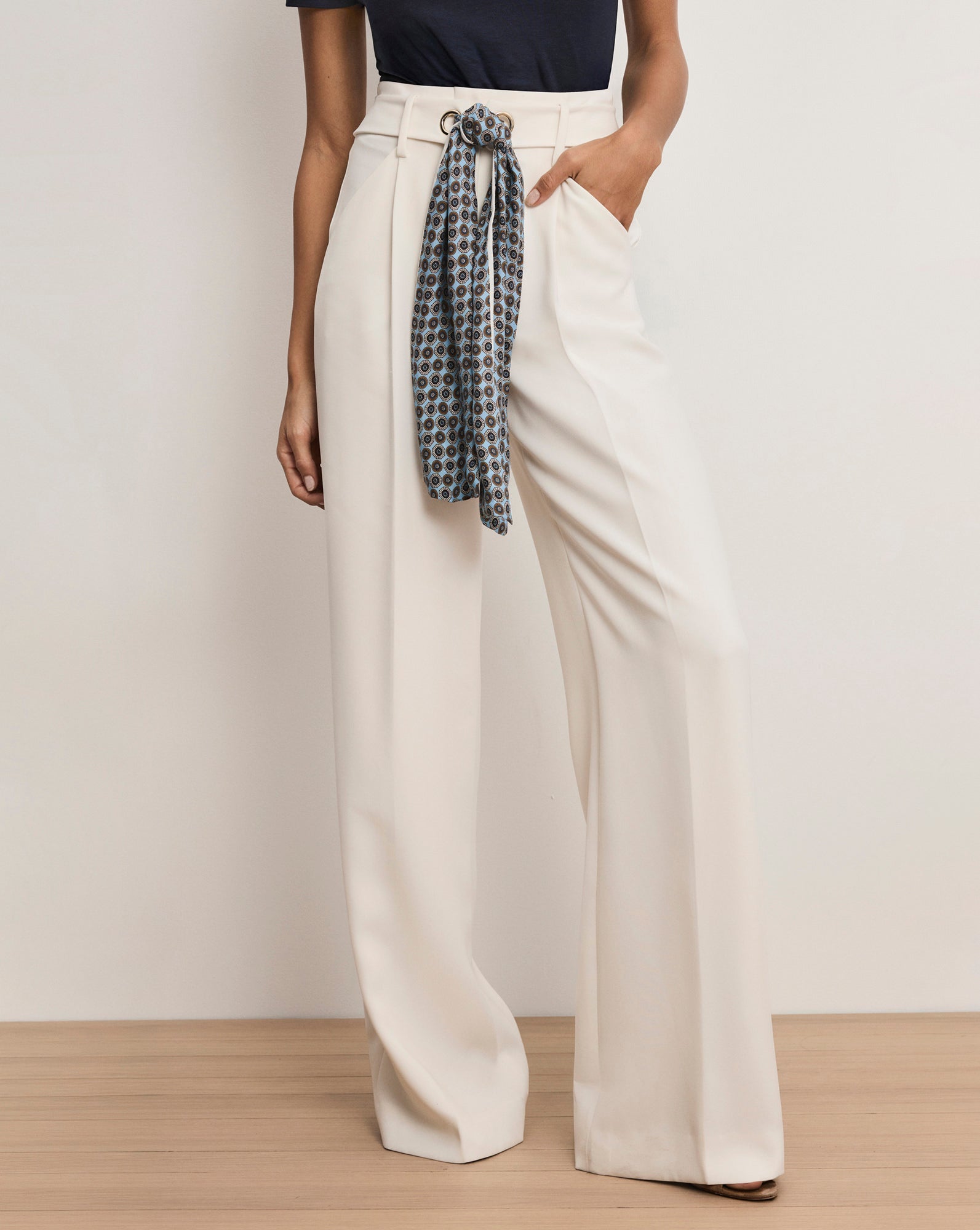 Tai Belted Wide-Leg Pant