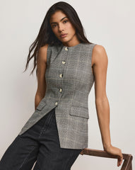 Lois Plaid Vest