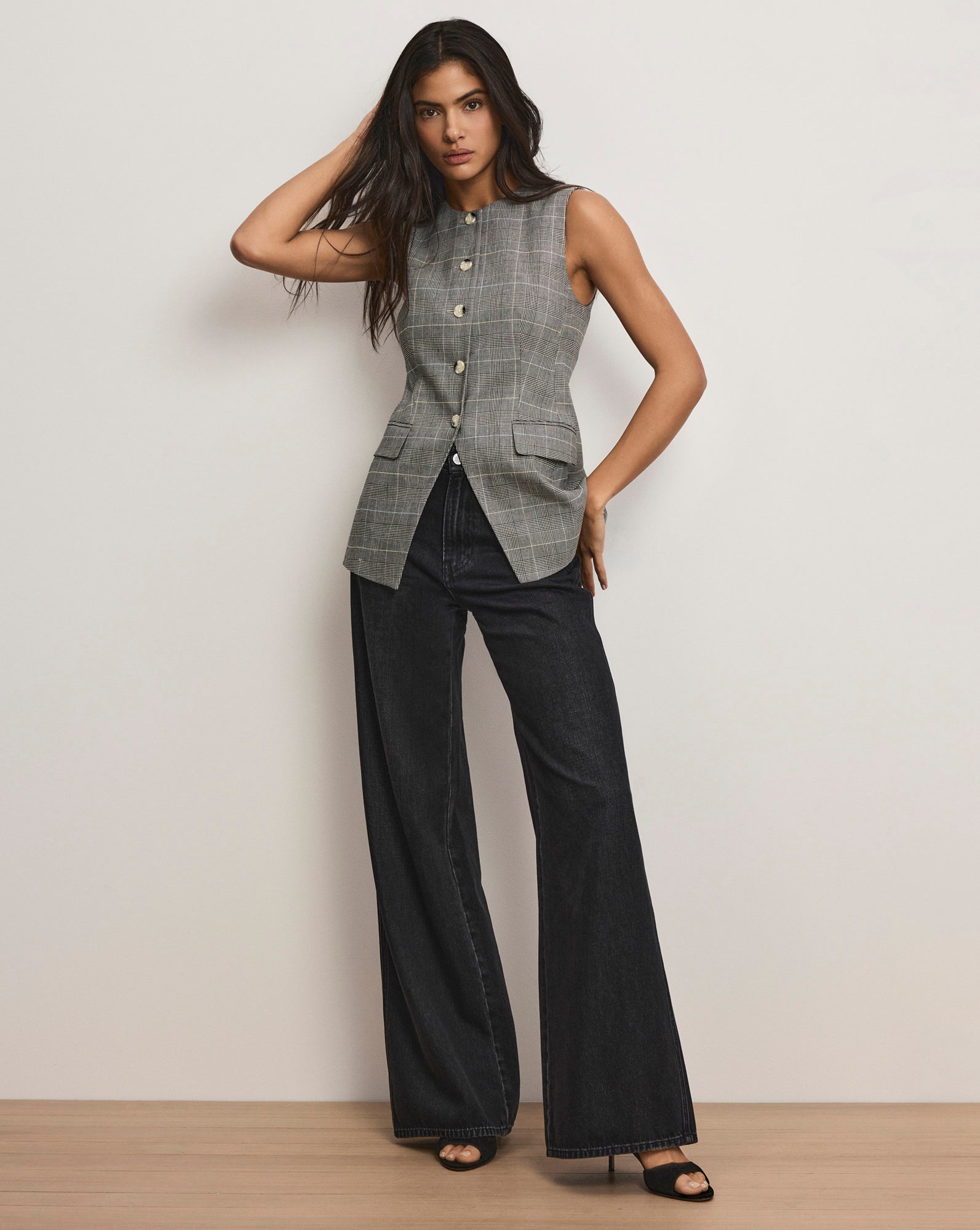 Lois Plaid Vest