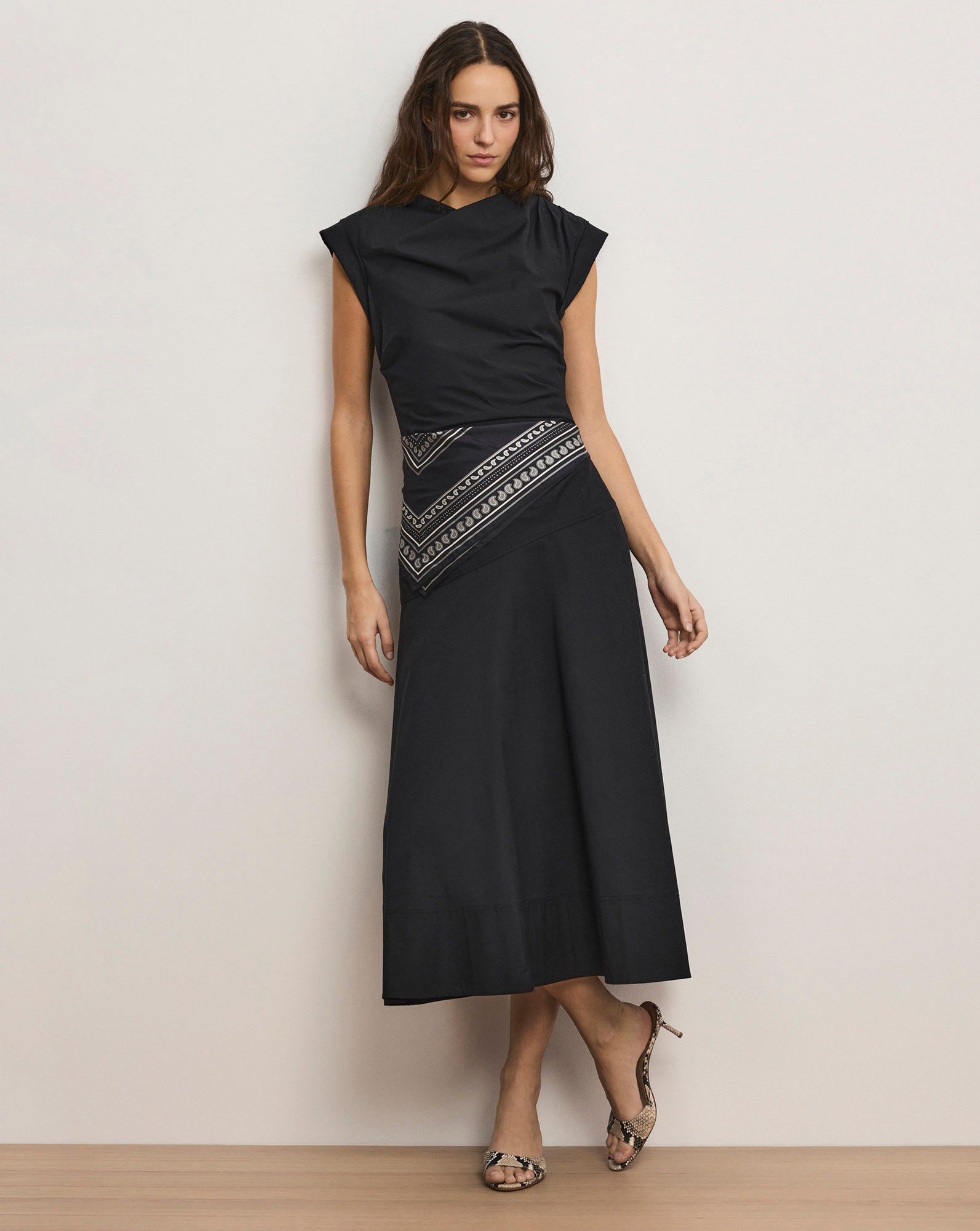 Lisette Cotton Poplin Midi Dress