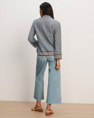 Eva Scarf-Print Blouse