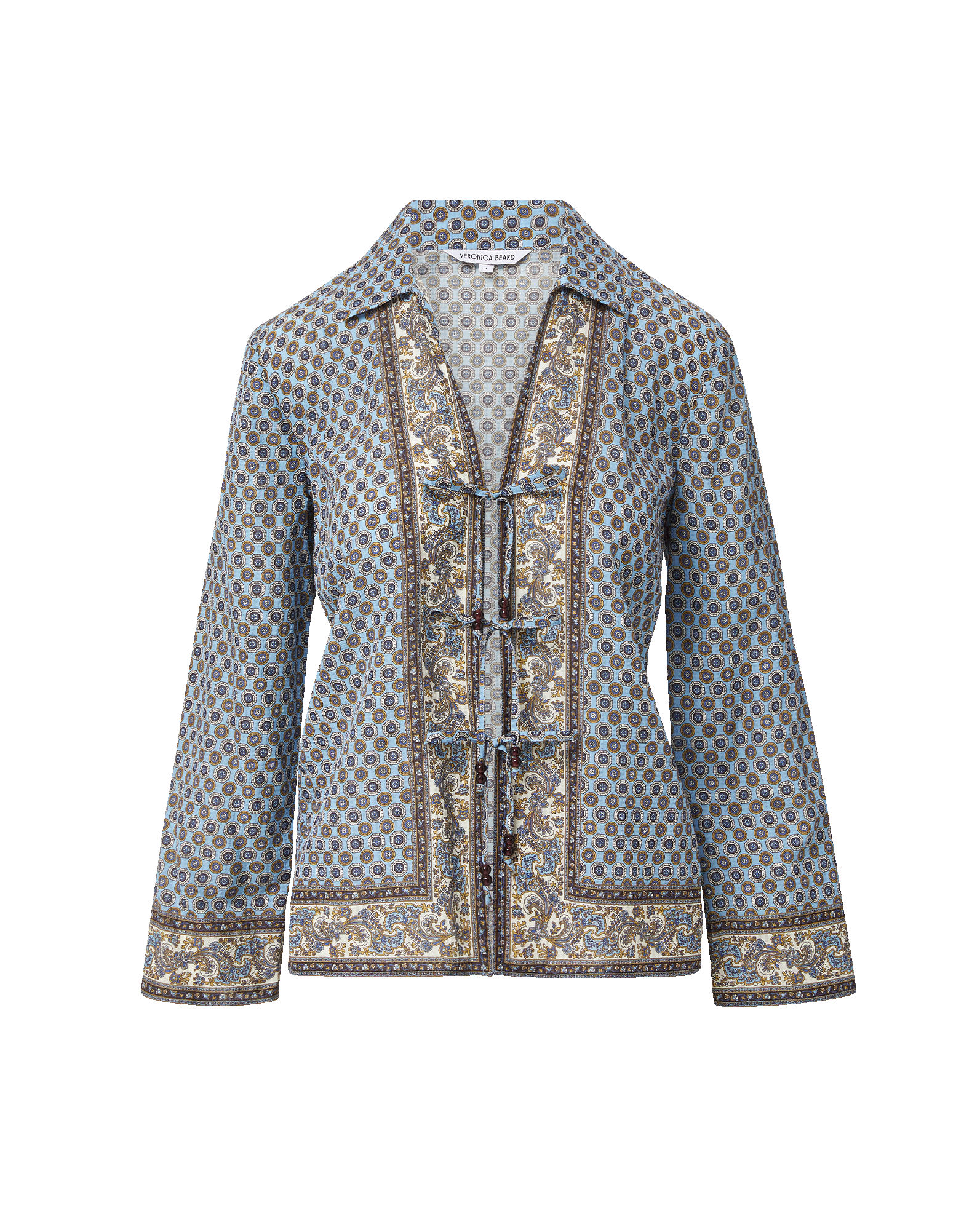 Eva Scarf-Print Blouse