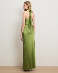 Izaren Halter Maxi Dress