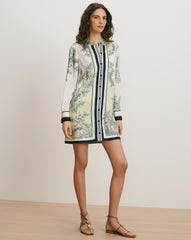 Carstowe Scarf-Print Mini Dress