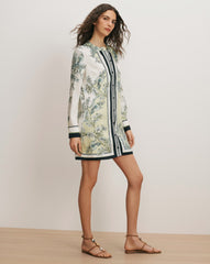 Carstowe Scarf-Print Mini Dress