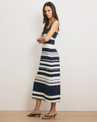 Ella Striped Midi Dress