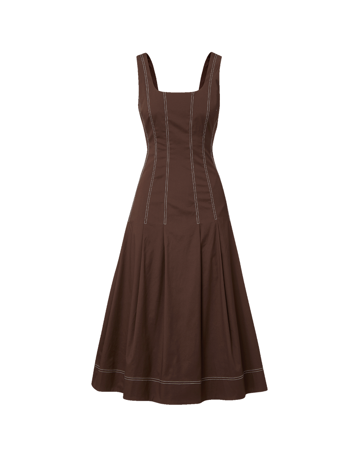 Jolie Cotton Poplin Midi Dress