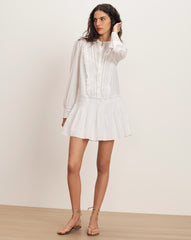 Marguerite Eyelet Mini Dress