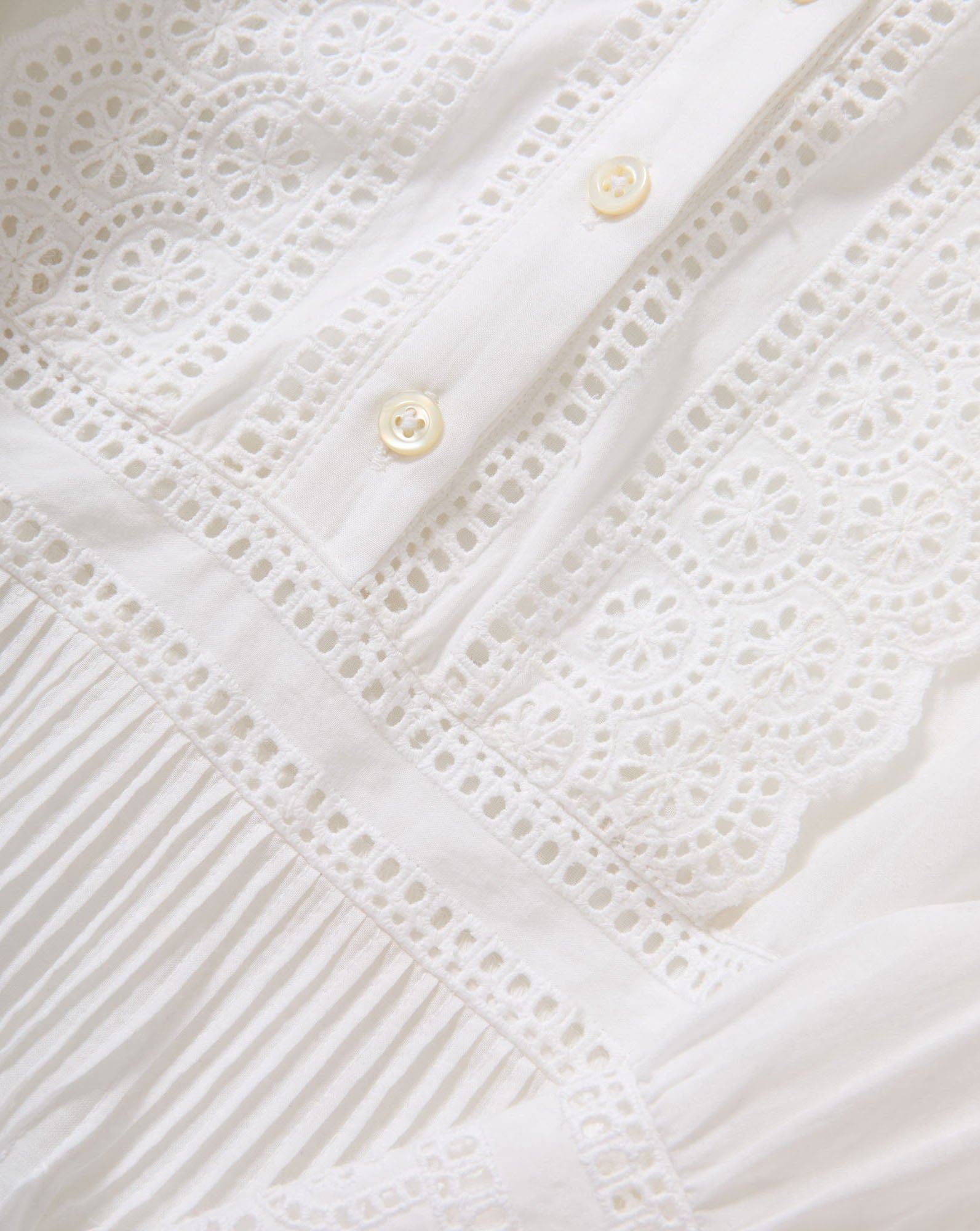 Marguerite Eyelet Mini Dress