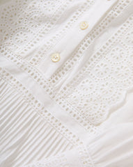 Marguerite Eyelet Mini Dress