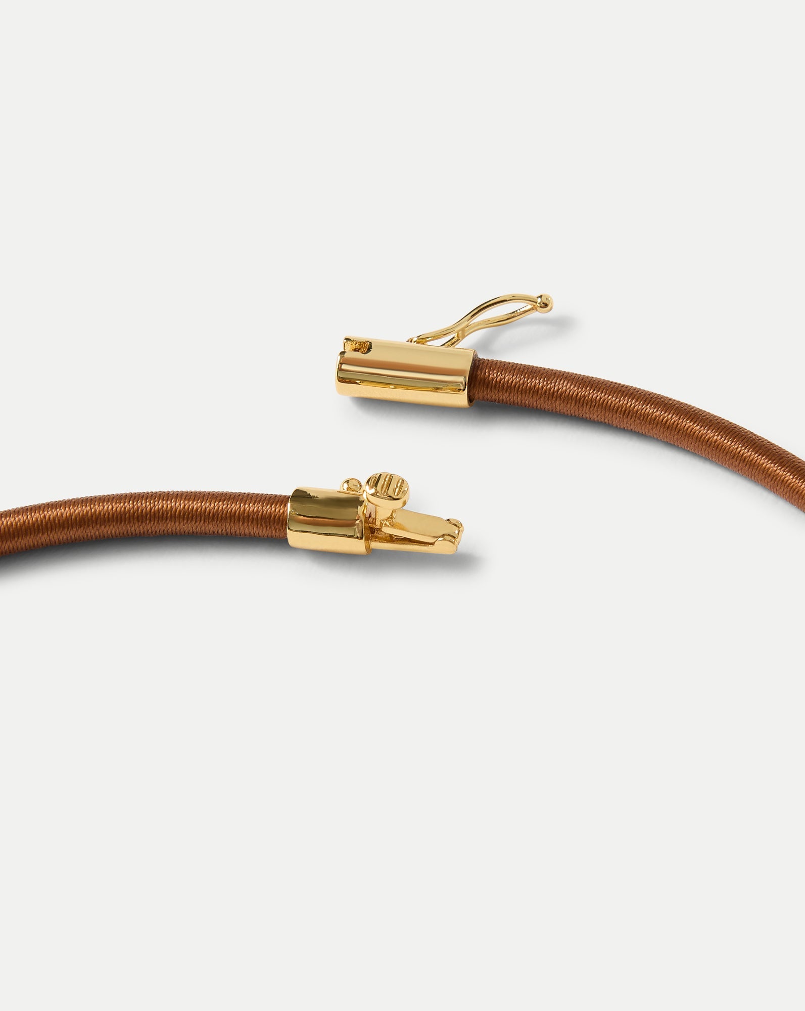 Brown Cord Pendant Necklace