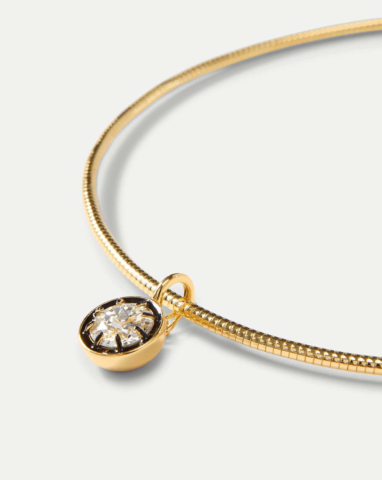 Gold Snake Chain Pendant Necklace