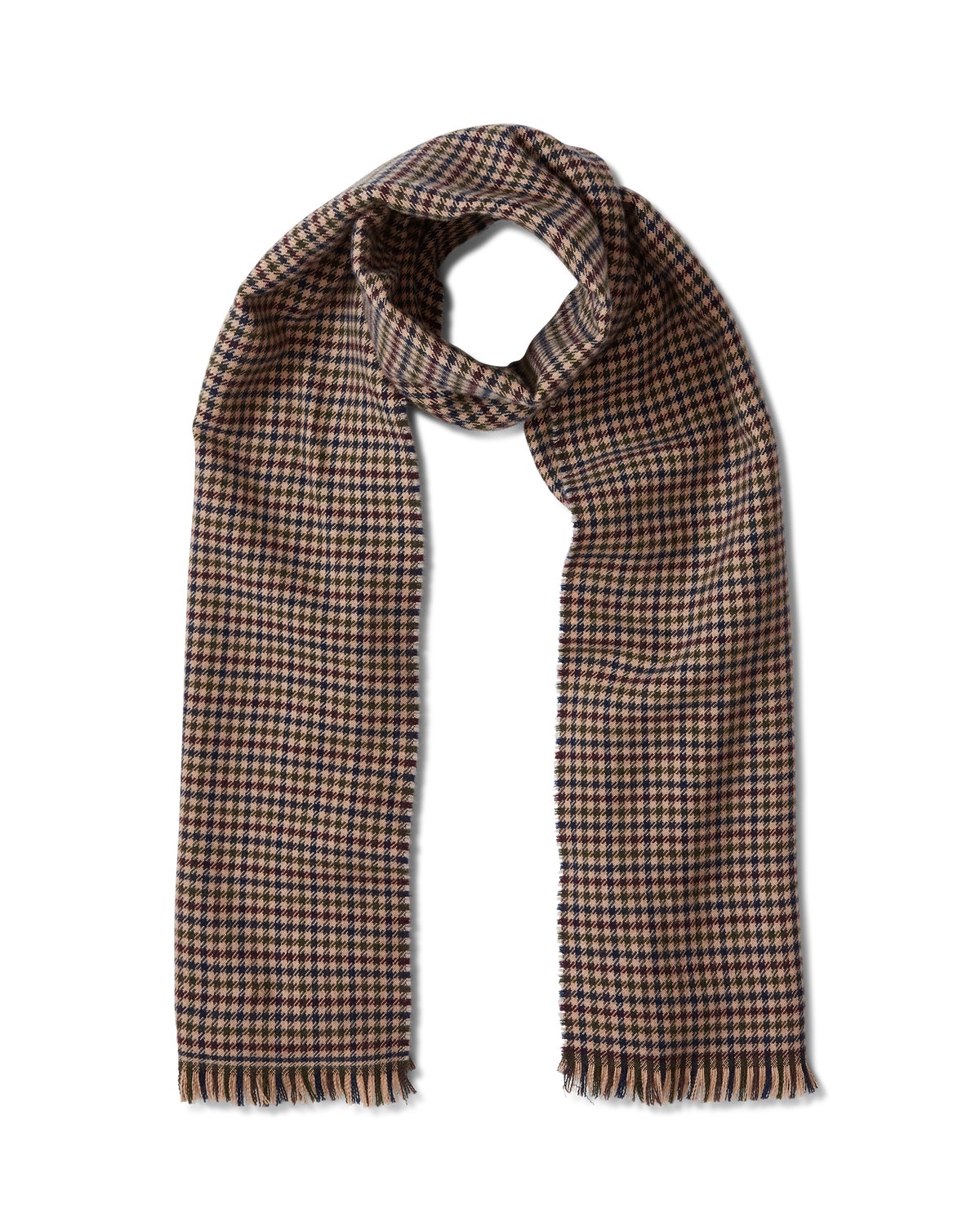 Houndstooth Wool Scarf