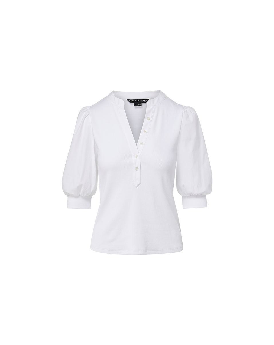 Coralee Puff-Sleeve Top