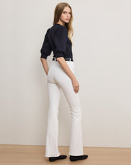 Coralee Puff-Sleeve Top