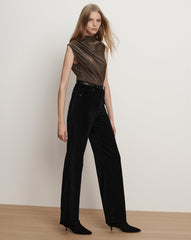 Taylor Velvet Wide-Leg Pant