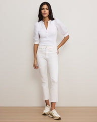 Coralee Puff-Sleeve Top