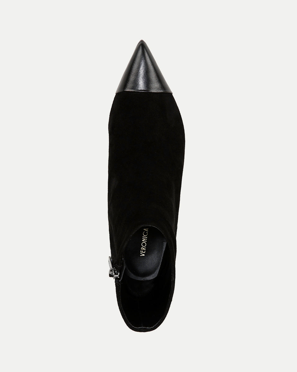 Lisa Cap-Toe Mid-Heel Bootie
