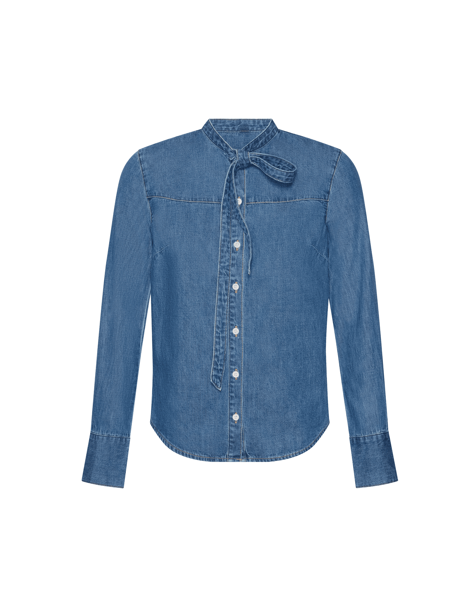 Gabby Denim Button-Down Shirt