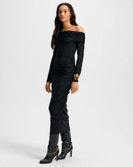 Tinette Off-The-Shoulder Midi Dress