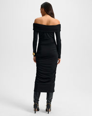 Tinette Off-The-Shoulder Midi Dress
