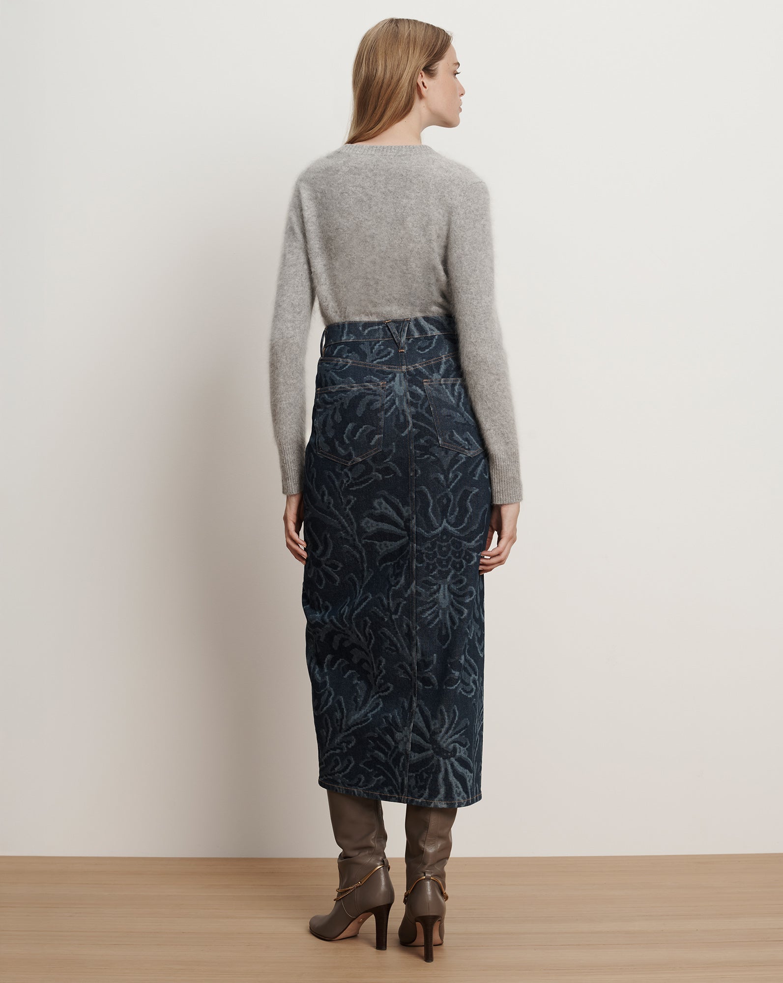Devorah Denim Maxi Skirt